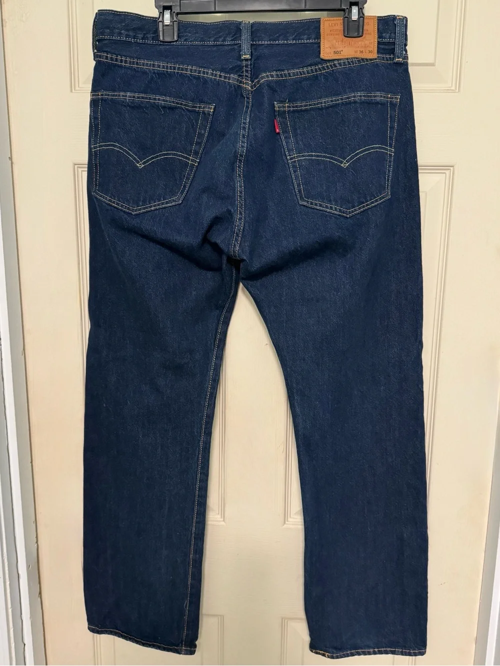 Levi’s Premium 501 Original Fit Jeans Men’s 36x30 Dark Wash Button Fly